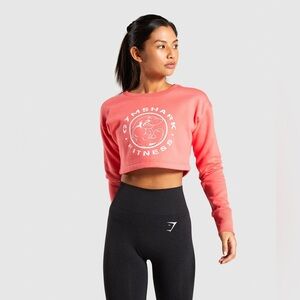 Gymshark Coral Cropped Sweatshirt
